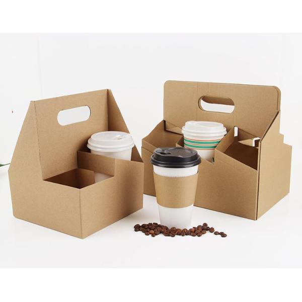 200*90*250 Customized Disposable Hot Drink Holder Coffee Paper Cup Takeout Cup Holder