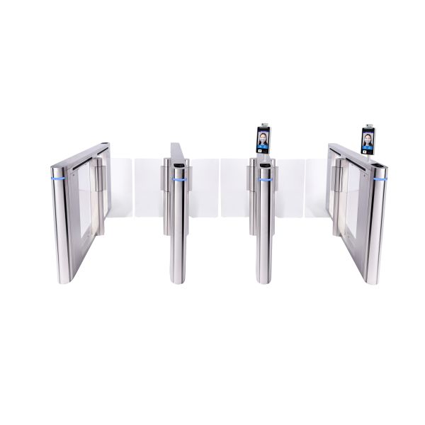 SUS304 Fast Speed Gate Turnstile Access Control Anti Pinch Floor Mounted