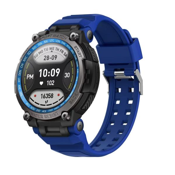 IP68 Rainproof Forme ronde Smart Watch Moniteur d'oxygène sanguin en temps réel Smartwatch