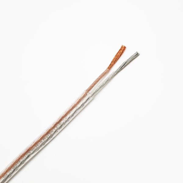 26 Awg-10 Awg TC OFC Speaker Cable Transparent Gold And Silver Wire 300/300V