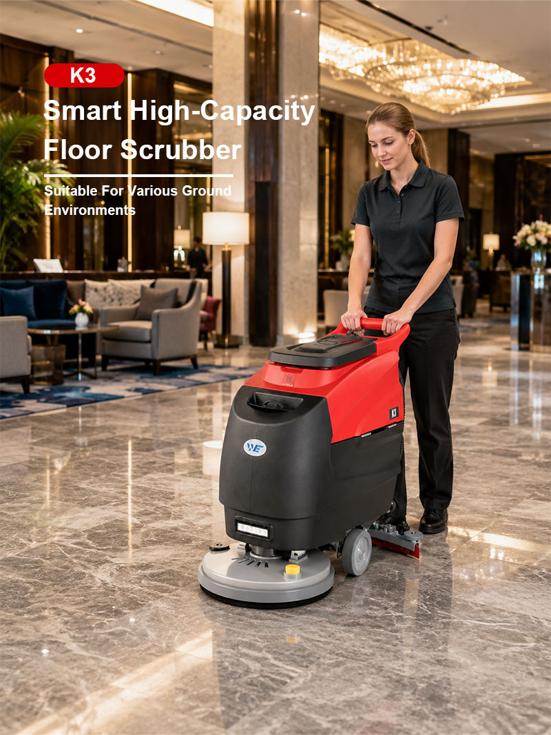 Hotsale Intelligent Convenient Floor Cleaning Machine 60L Cordless Battery Auto Floor Scrubber for Narrow Aisle