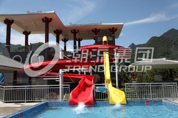O parque personalizado do Aqua da família desliza a corrediça de água exterior da fibra de vidro para o parque de diversões