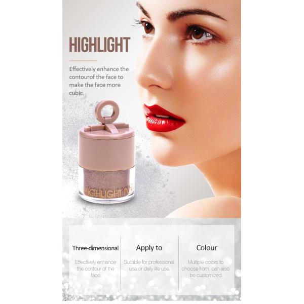 5 цветов смотрят на косметик контура Highlighter макияжа тени компактных милые