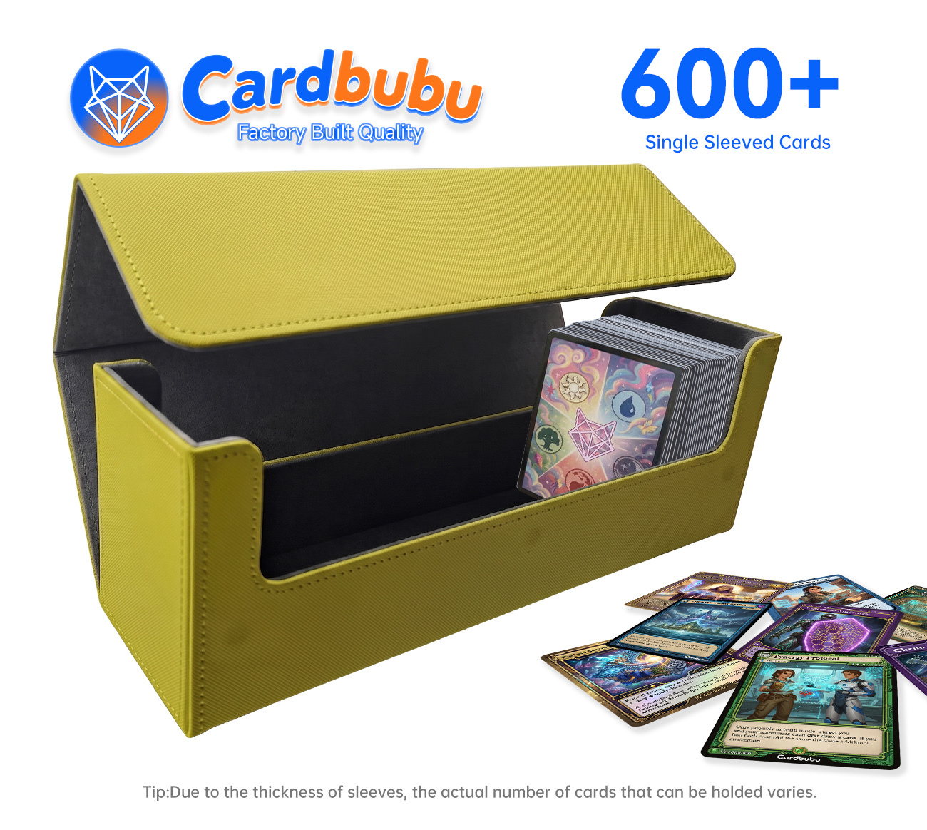 Trading Card Double Deck Box 12.28in Storage Mtg Magnetic Deck Box