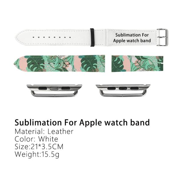 Diy Custom Printing Sublimation For Apple Smart Watch Bands PU Leather Blank Sublimation Watch Band
