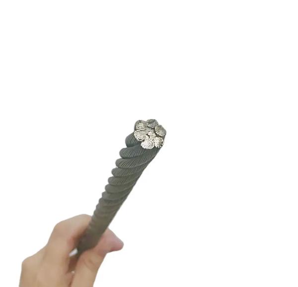 8mm 12mm 20mm 32mm Acero inoxidable de alto carbono cuerda de alambre galvanizado 6x37 FC IWRC