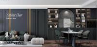 MDF de qualité E0 intégré dans les solutions de garde-robe avec une porte à film pour les vestiaires