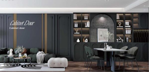 E0 Grade MDF Built In Wardrobe Solutions With Film Pressing Door For Changing Rooms