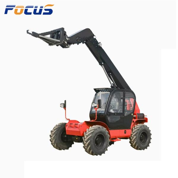 Hydraulic 3ton 4ton 5 Ton CE/EPA 4X4 Wheel Driving Telehandler Forklift, Telescopic Wheel Loader Container Forklift Telehandler with Bucket 