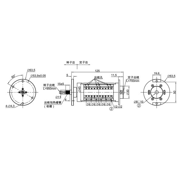 10-channel High Temperature Power Slip Ring for Downhole Applications with 180°C and 100MPa Resistance