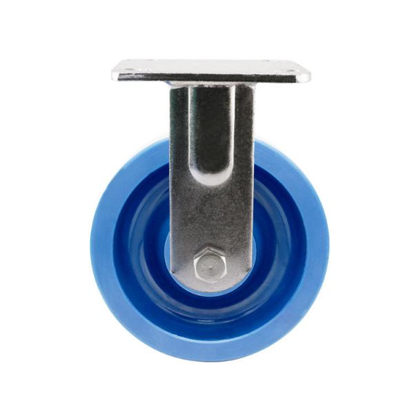 PU Wheel Waterproof Swivel Industrial Heavy Duty Casters Wheels 8 Inch Blue OEM