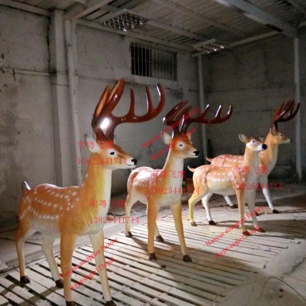 Props and oddites  elk sculptures statues of fiberglass nature painting as party event decoration