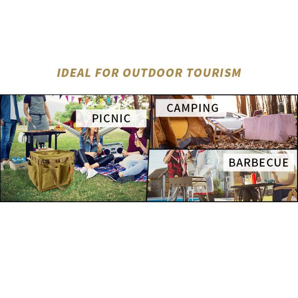 Outdoor Tactical Storage Bag, Tactical Utility Tote Bag For Outdoor Camping, Picnic Storage Bag With Handles Outdoor