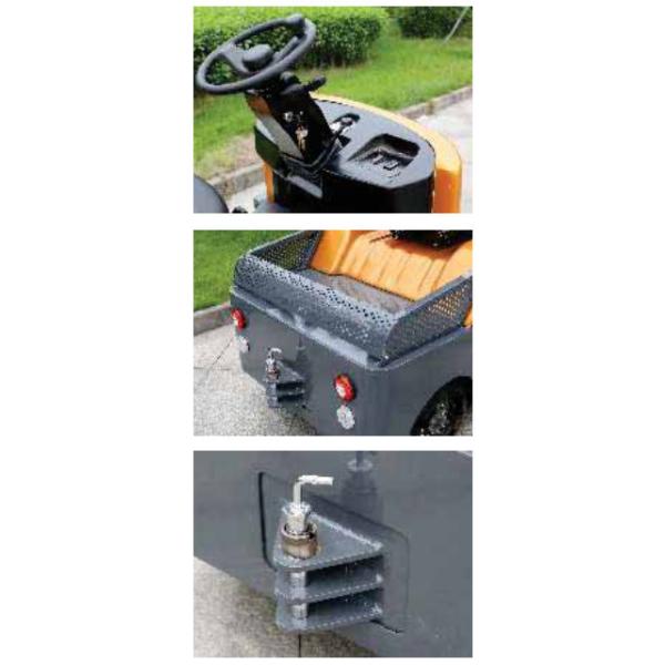 Tubeless Tire Design 1.5ton/2ton/3ton/4ton/5ton/6ton Seat Type Electric Tow Tractor