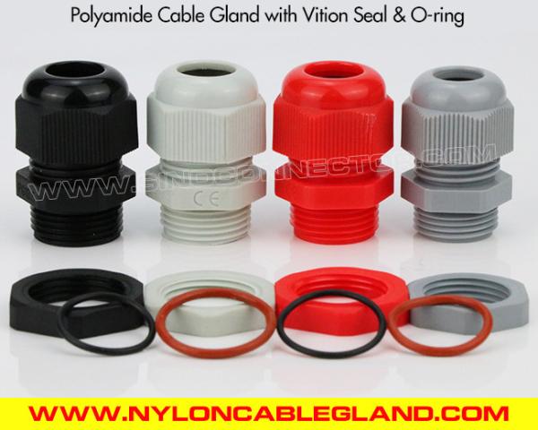 IP68/IP69K valoró la poliamida de nylon superior del polímero coloreó las glándulas de cable con el sello y el anillo o