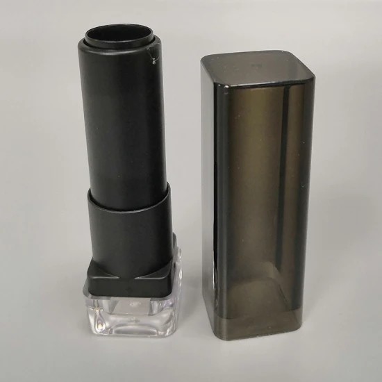 JL-LS106 Private Label Black 3ml Lip Gloss Tubes Square Luxury