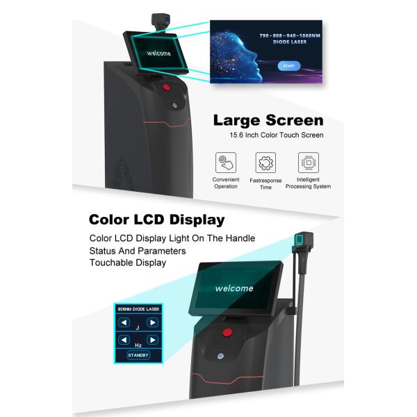 4 Wave Length 790 940 808 1060nm Diode Laser Hair Removal Machine For Women