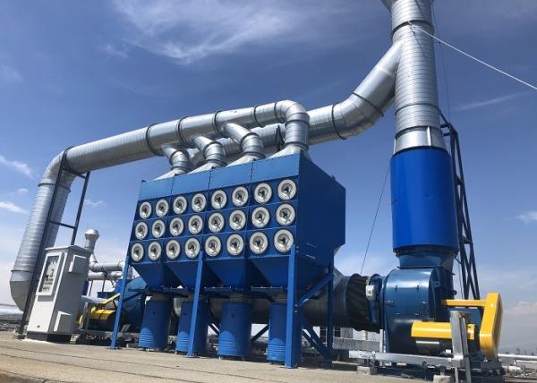 Gas Turbine Round Carbon Dust Collection System Shot Blasting 3020X2150X3520
