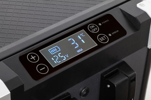 Refrigerador de carro SUV de grande capacidade de 60L com estilo esportivo e congelador de compressor