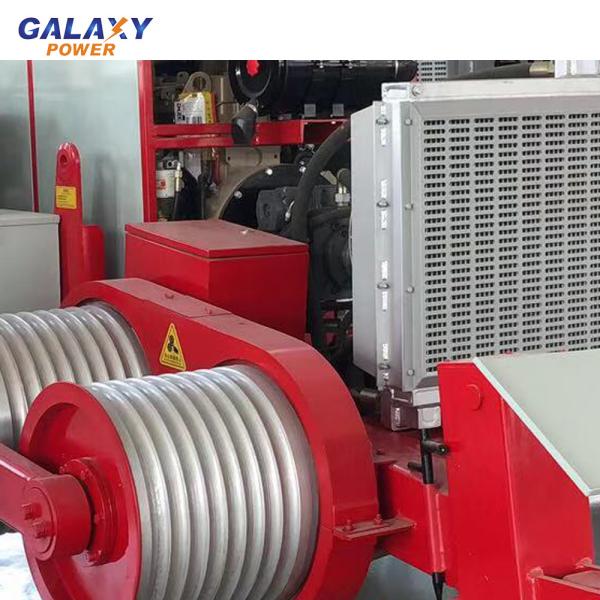9T Hydraulic Cable Pulling 118kw Transmission Stringing Equipment