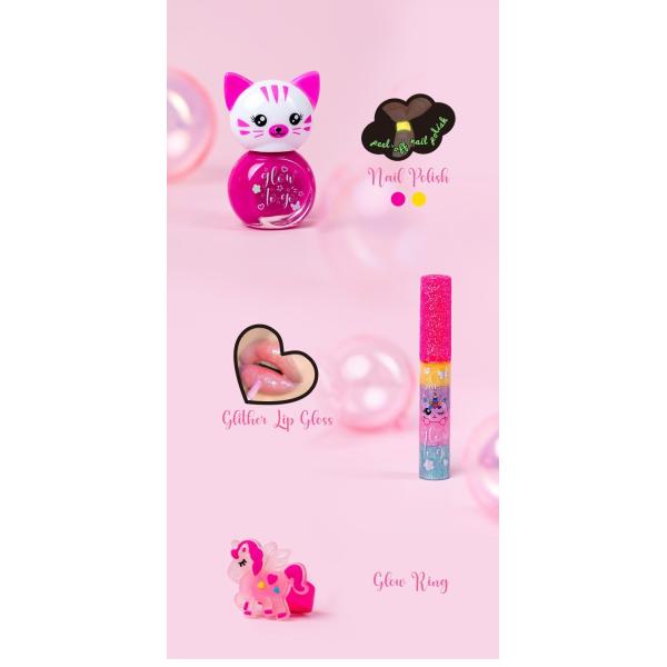 Assorted Colors Glow In Dark Childrens Make Up Kits For Birthday Parties