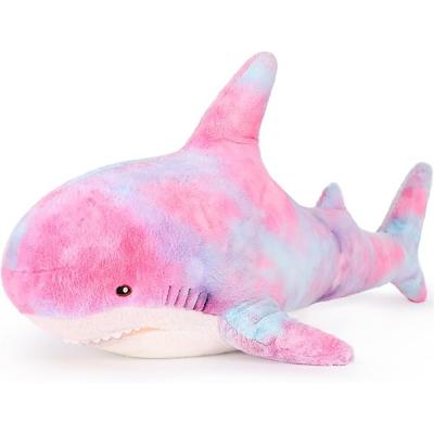 Factory Wholesale Professional  MORISMOS Purple 40in Super Soft Giant Shark Stuffed Toy Cute Kids' Animal Pillow with PP Filling