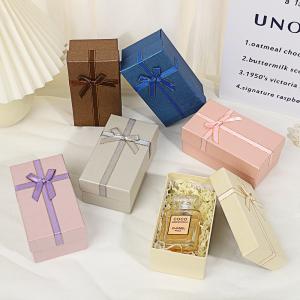 Elegant Gift Box Set Long Rectangular Satin Bow Packaging Wedding Engagement