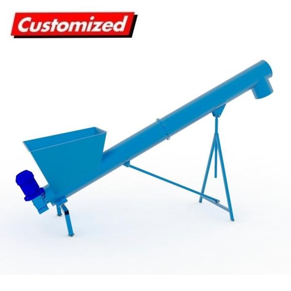 Indústria OEM Conveyor de ventoinha de ventoinha personalizado Conveyor de parafuso flexível para cascalho de concreto