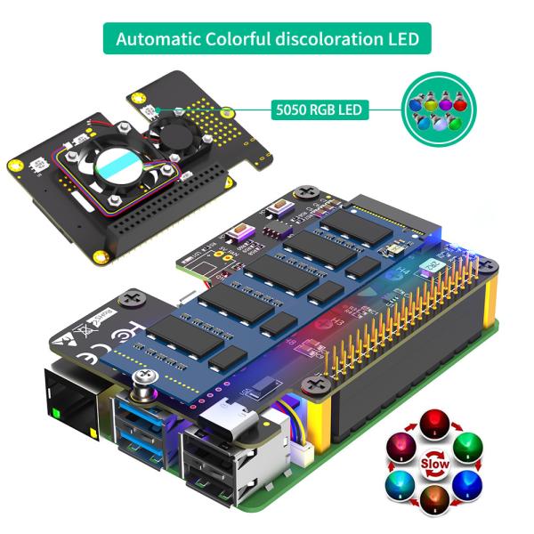 3 в 1 комбо M.2 NVMe SSD к адаптеру PCI-E для Raspberry Pi 5