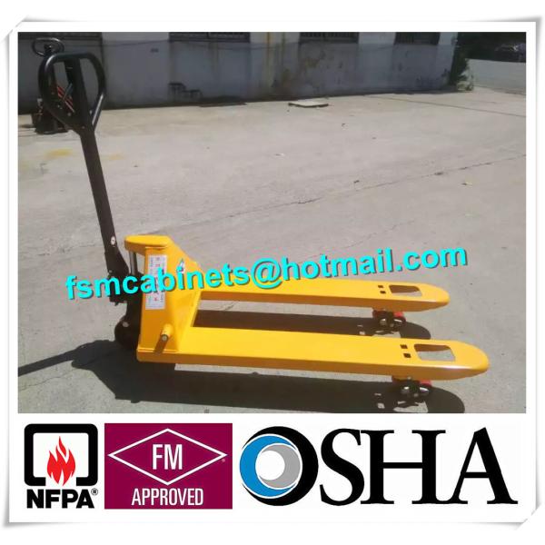 Hydraulic Trolley And Cargo Stacker , Industry Fire Resistant File Cabinet For Oil Drum