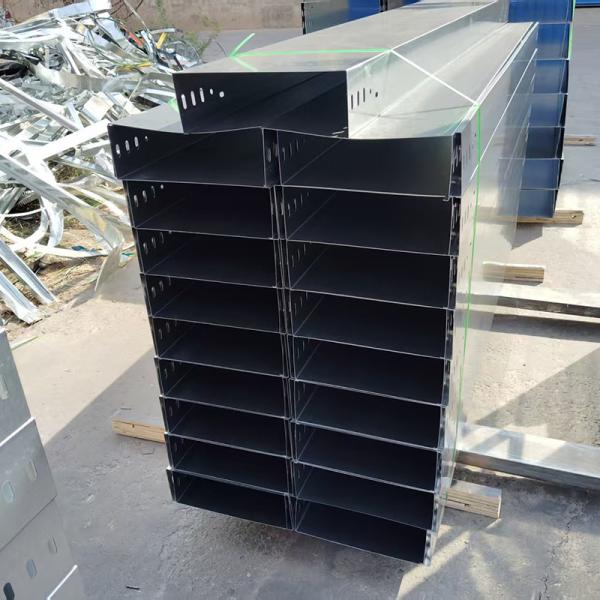 Outdoor Heavy Duty Metal Trough Type Wireway Cable Tray 50-900mm Width