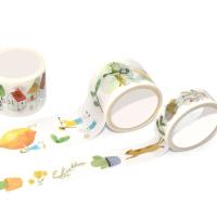 Cinta de papel pegajosa japonesa de Washi de la cinta adhesiva del arco iris del color decorativo del caramelo