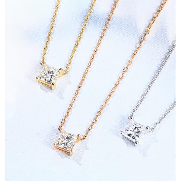 золото желтого цвета бриллиантового колье Пасьянса бриллиантового колье золота 0.20ct 18K принцессы Резать