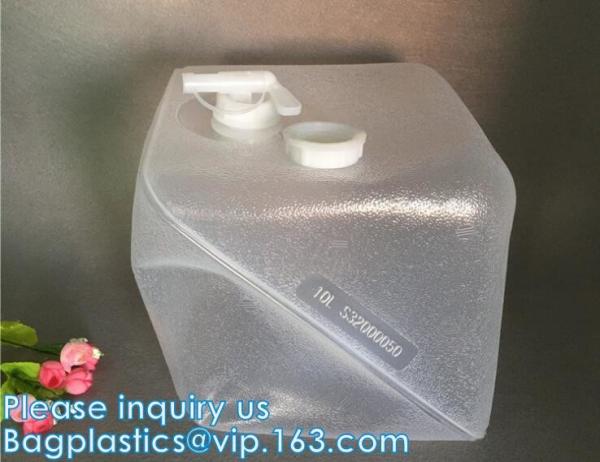 Water Container With Spigot, Storage Carrier Jug, Hiking Backpack, Survival Kit, Water Canteen