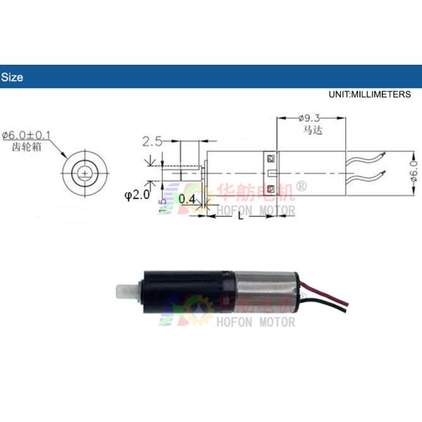 Hofon Motor 6mm PG6-PL610PA 1.5V 3V DC Plastic P:anetary Gear Reduction Motor Coreless Planetary Gear Motor