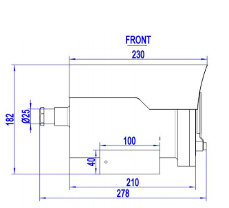 DNV Type Approval Anti-Corrosion Zoom IR Marine CCTV Camera with Wiper