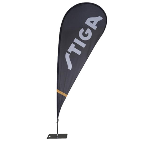 Exhibition Tear Drop Shape Flying Banners Custom Printed Different Size Available