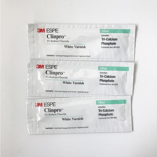 3M ESPE Dental Light Cure Unit 5% Sodium Fluoride White Varnish Mint Flavor