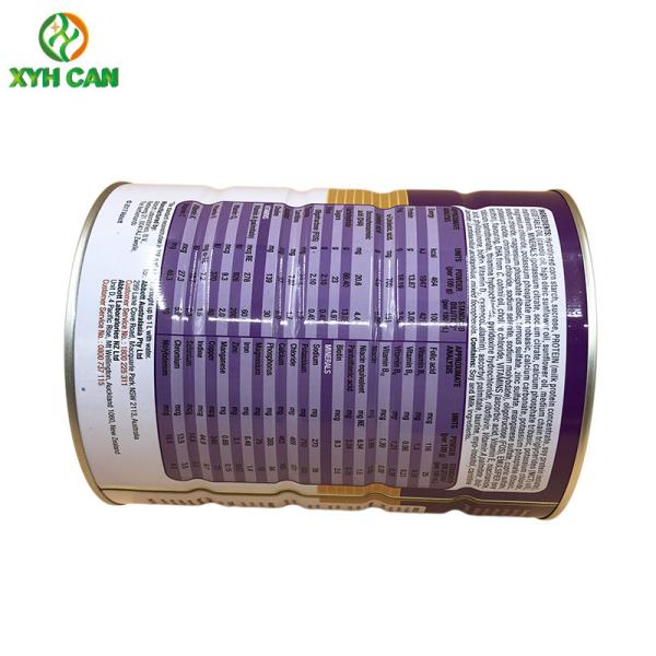 SGS Recyclable 1L Nutrition Milk Powder Round Tinplate Can