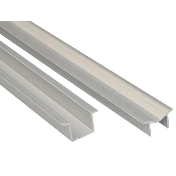 6000 Series Customized Wardrobe Aluminium Profile , Sliding Door Track Profile