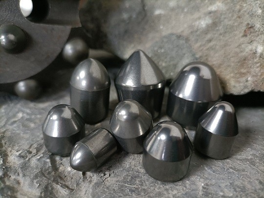 JK30.4 Conical Biconical Tungsten Carbide Buttons For Rotary Excavating Bits