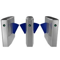 Puerta de alta velocidad del torniquete del control de acceso, tipo del puente de la puerta de la barrera de la aleta de la tarjeta del RFID