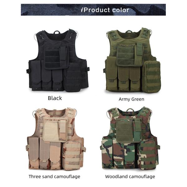 1000D Nylon Military Tactical Backpack Plate Carrier Tear Resistance Quick Release
