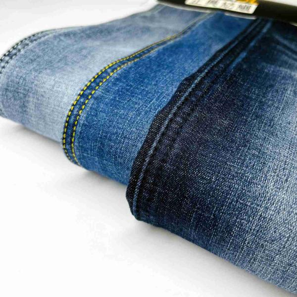Cotton Woven Brushed Denim Fabric 14.2OZ 148cm For Pants Making