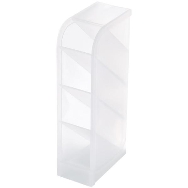 Tenedor plástico del lápiz del maquillaje del contenedor de almacenamiento brillante rectangular del hogar