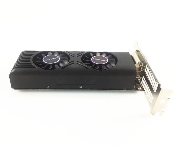 Carte graphique de jeu à double ventilateur pour ordinateur de bureau, Geforce GTX 1050 Ti bas profilé 4GB DDR5 128BIT