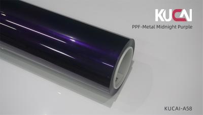 Metal Midnight Purple Colored PPF Protection Film Self Healing 7.5Mil