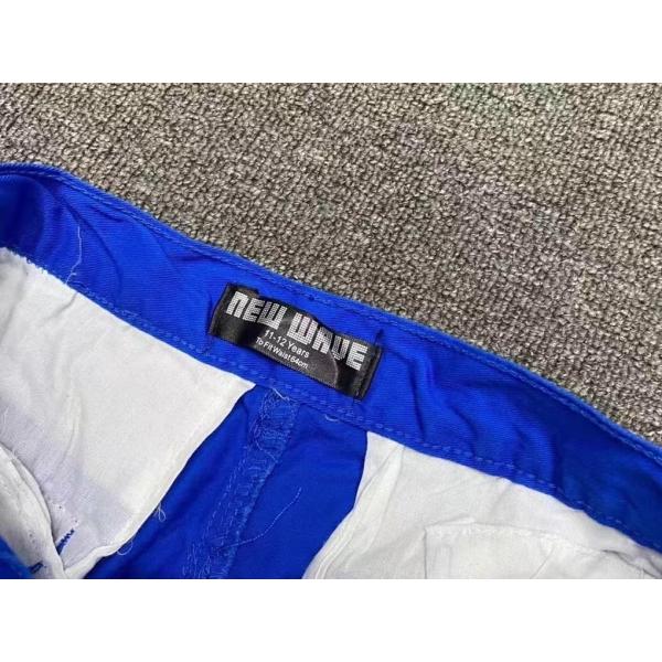 Summer DK Blue Kids Casual Loose Shorts With Four Pockets