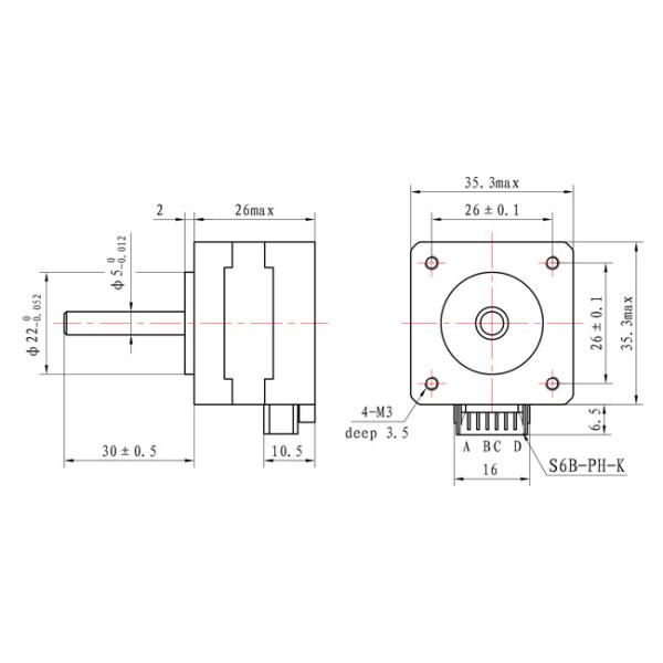 мотор MNm 12V вращающего момента 110 Stepper мотора 0.4A 12V высокий двухполярный Stepper