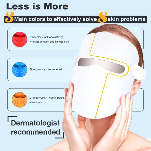 Лицевой щиток гермошлема Phototherapy маски терапией света СИД Skincare для повышает коллаген